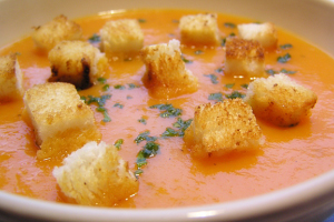 Zupa-krem z czerwonej papryki